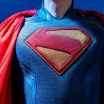 Life-size model of Superman's chest, a 2025 American superhero film based from DC Comics, display at the cinema to promote the movie