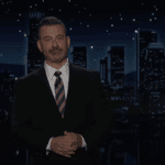 Jimmy Kimmel does his monologue on Sept. 23, 2025 on Jimmy Kimmel Live.
