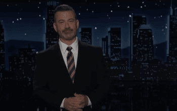 Jimmy Kimmel does his monologue on Sept. 23, 2025 on Jimmy Kimmel Live.
