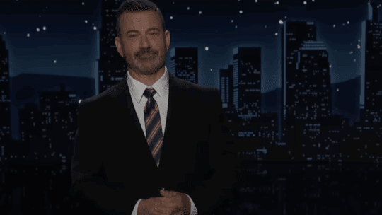 Jimmy Kimmel does his monologue on Sept. 23, 2025 on Jimmy Kimmel Live.