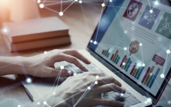 Business communication network concept of a press release optimized for AI