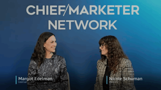 Margot Edelman, lead, Edelman Global Tech Practice and Nicole Schuman, PRNEWS in an interview at CES