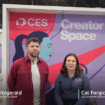 Chase Fitzgerald and Cat Forgione of CES at the Creator Space