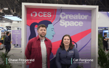 Chase Fitzgerald and Cat Forgione of CES at the Creator Space