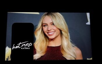 Alix Earle's profile in a promotion for her Hot Mess podcast