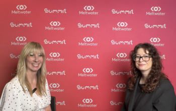 Lisa Zlotnick of SHEIN and Nicole Schuman of PRNEWS doing an interview at the 2026 Meltwater Summit