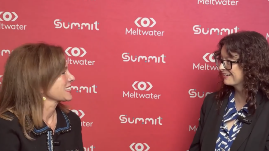 Alexandra Bjertnæs and Nicole Schuman at 2026 Meltwater Summit