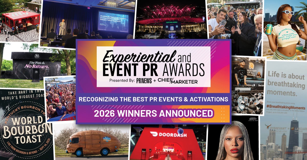 Winners Announced: The 2026 PRNEWS Experiential & Event PR Awards