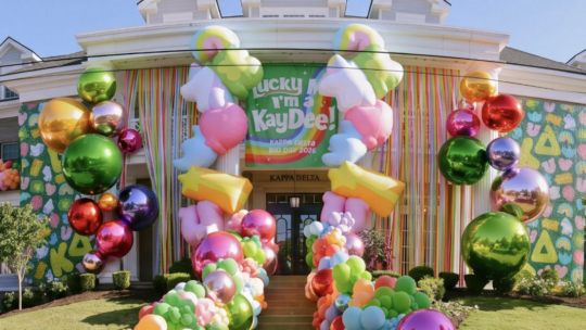 Lucky Charms activation at Kappa Delta's University of Arkansas's sorority house