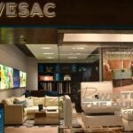 Lovesac store in a mall displaying couches